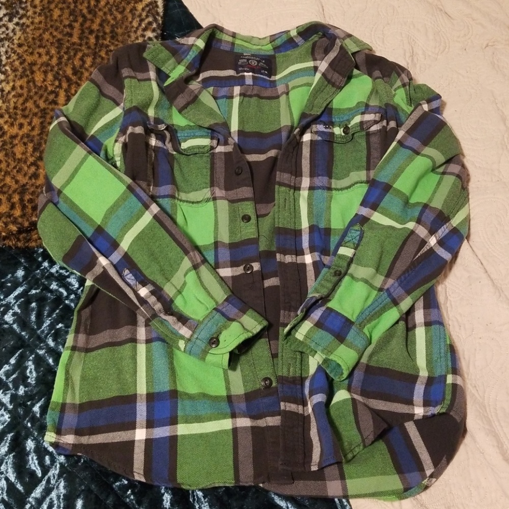 American eagle flannel button down